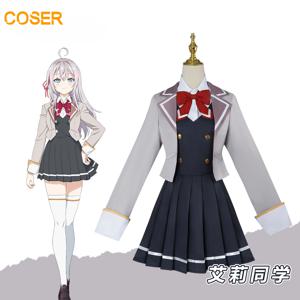 Anime Alya는 때때로 러시아어로 자신의 감정을 숨깁니다. Alisa Mikhailova Kujou 코스프레 의상 할로윈 파티 역할 놀이 복장 드레스