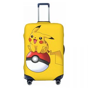 패션 여행용 수하물 커버 P-Pikachizer 디자인 탄성 소재 18-32인치 여행 가방에 적합 긁힘 방지 방진 세탁 가능 보호 커버