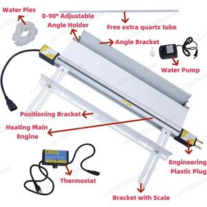 24인치 600mm 플라스틱 아크릴 벤딩기 110V 열 벤더, PVC 아크릴용 브래킷 각도 조절 기능 포함