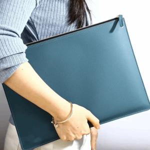 PU 가죽 A4 파일 폴더 지퍼백 방수 문서 가방 다양한 색상 고급 비즈니스 서류 가방