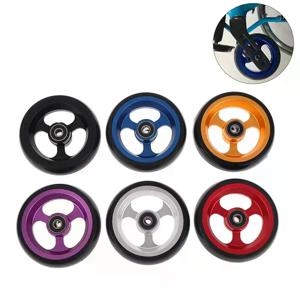 1Pcs 휠체어 전면 캐스터 휠 4인치 교체용 롤러(베어링 포함) 수동 휠체어용 범용