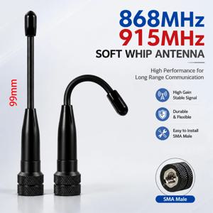 GIZONT LoRa 868MHz 915MHz 소프트 안테나 SMA 소형 안테나 (Meshtastic ESP32 보드용) Lora32u4 II 인터넷 WiFi 안테나 낮은 VSWR