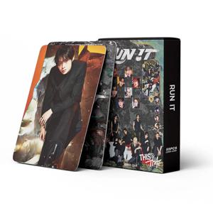 55개 K-팝 스타 2026 월드 투어 RUN IT 서포트 로모 카드 보이밴드 포토 카드 팬 수집용 기프트 카드