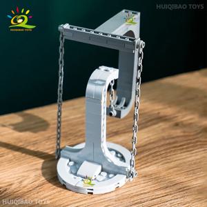 HUIQIBAO MOC Tensegrity 조각품 반 중력 빌딩 블록 창조자 참신한 물리학 균형 DIY 벽돌 장난감 어린이 선물
