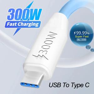 300W 초고속 충전 USB 유형 C 데이터 케이블 USB-유형 C 데이터 라인 고속 충전기 Samsung Xiaomi Huawei Android Universal