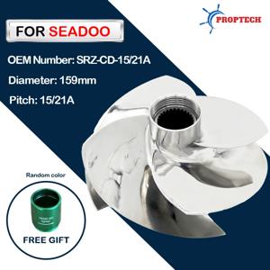 교체된 Solas SRZ-CD-15/21A 에 맞는 Seadoo 제트 스키 임펠러 GTX LTD IS 215 230 255 RXP-X RXT-X 260 GTR 215 블레이드 4 개, 159mm