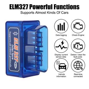 미니 Eml327 V2.1 안드로이드/Windows 스캐너 코드 지원을위한 Obd 2 블루투스 차량 진단 도구 스마트 스캔 도구 ODB2 스캐너 도구