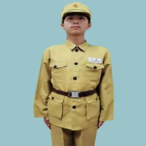반제국주의적 퍼포먼스 더블 브레스티드 레트로 의상 무대 공연 특별 체크 소재 풀세트 여성 민족 의상