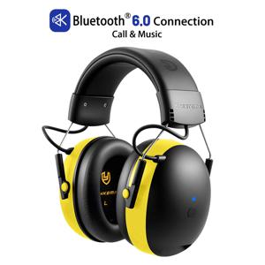 EB20 블루투스 6.0 사격용 귀마개, 능동형 소음 차단, 작업장, 잔디 깎기, 사격 시 청력 보호