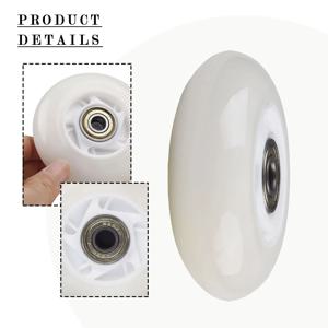 64/70/72mm 야외용 인라인 하키 스케이트 휠 베어링 글리터 휠 LED 조명 스케이팅 휠 플래시 휠 스케이트 롤러