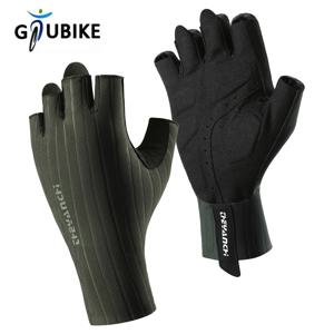 GTUBIKE 사이클링 장갑 두꺼운 패딩 처리된 반 손가락 충격 방지 통기성 MTB 장갑 남성용 여성용 자전거 도로 자전거 장갑