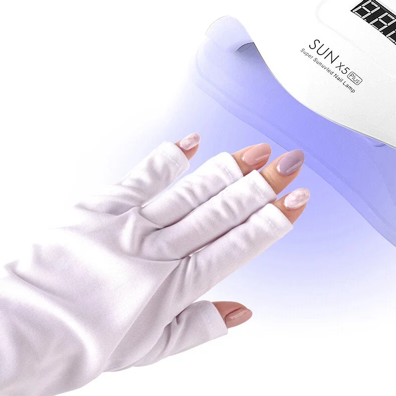 네일 아트 UV 보호 장갑, 자외선 차단 젤 LED 램프 손 보호대 (네일 아트 젤 UV LED 램프 도구용)