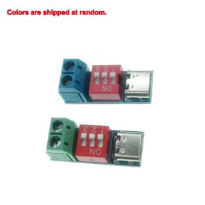 다이얼 코드 조정 가능 전압 트리거 모듈, Type-C 5V~20V 가변 DC 전원 디코이 제어 보드