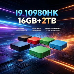 인텔 I9-10980HK 미니 PC – 16GB+1/2TB, WiFi6, BT5.2, 4K, 윈도우 11, 사무실 및 학습용 휴대용 게이밍 데스크탑