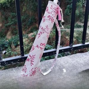 휴대용 오일 페이퍼 우산 가방 칭화 도자기 장식 우산 커버 퍼포먼스 가방 스트레이트 핸들 전통 디자인 53cm