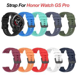 아너 워치 GS 프로용 실리콘 스트랩, 화웨이 아너 GS 프로 액세서리용 소프트 스포츠 팔찌 스마트 워치밴드