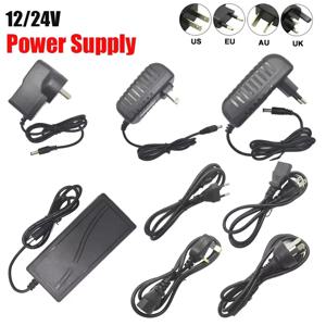 DC 12V 24V 어댑터 100V-240V 조명 변압기 5.5*2.1~2.5mm 1A 2A 3A 5A 전원 공급 장치 어댑터 변환기 LED 스트립 빛