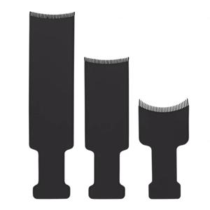 1/3Pcs 헤어 하이라이트 섹션 보드 헤어 컬러링, DIY 헤어 컬러링 살롱을위한 치아가있는 보드, 실제 헤어 가발 전용