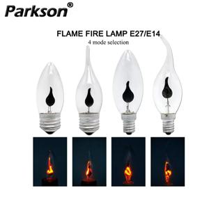 빈티지 에디슨 불꽃 E27 E14 LED 촛불 전구 AC 220V 3W 레트로 효과 전구 램프 깜박임 화재 조명 홈 장식 조명