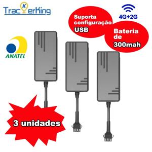 Trackerking J16 4G GPS 추적기 3개 단위 실시간 추적 로케이터 장치 GT06 프로토콜 j16 rastreador 4g