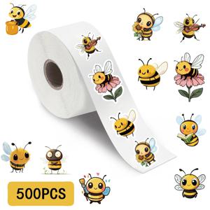 500PCS 귀여운 꿀벌 롤 스티커 향수 스케이트 보드 DIY 노트북 수하물 전화 Scrapbooking 룸 선물 현대 홈 인테리어 ﻿