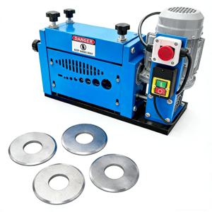 750W 전기 와이어 스트리퍼 1.5-26mm 와이어 스트리핑 기계 13개 블레이드 와이어 재활용용 필링 기계 220V / 110V