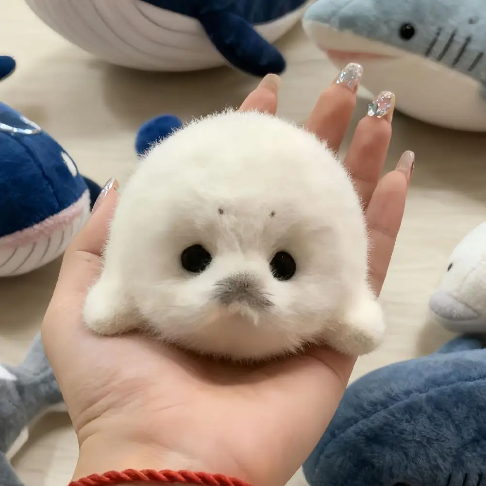 미니 물개 인형 부드러운 귀여운 물개 인형 펜던트 키체인 자동차 장식품 패션 봉제 인형 열쇠고리 액세서리