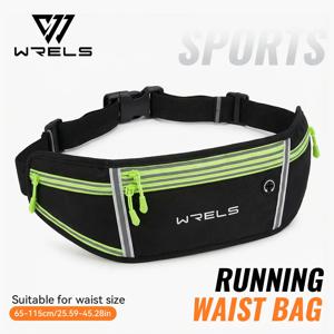 WRELS 전문 러닝 허리 가방 스포츠 벨트 팩 휴대 전화 케이스 남성 여성 하이킹 여행 조깅 사이클링 체육관 스포츠 파우치
