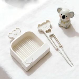 2.6mm 퓨즈 비즈 니들 트위저 트레이 키트, 창의적인 DIY 퓨즈 비즈 픽킹 트레이 키트, 트레이가 있는 비즈 보관함, 코알라 DIY 퓨즈 비즈