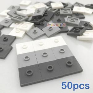 50 개 DIY 빌딩 블록 볼록 좌석 벽돌 2x2 도트 교육 플라스틱 장난감 호환 브랜드 어린이 선물 87580