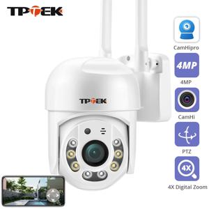 야외 실내 보안 감시 IP 카메라, 와이파이 비디오, 2MP, 1080P, 4X 디지털 줌, 스피드 돔 Camhi Camhipro 카메라, 2K PTZ, cctv무선wifi 한국형, camhi 화각, 홈캠