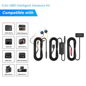 DDPAI 대시캠 스마트 OBD 하드웨어 키트 모델 Z50 Z40 Z50Pro Z60 시리즈 Z90 시리즈 호환 24시간 주차 모드