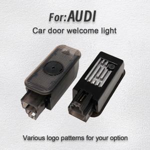 아우디 A1 A3 A4 A5 A6 A7 A8 Q3 Q5 Q7 Q8용 2개입 차량용 LED 고화질 환영등 프로젝션 무드등 차량 액세서리