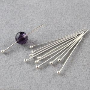 100개입 원형 볼 헤드 핀, DIY 귀걸이 팔찌 쥬얼리 비즈 꿰기용으로 유연하고 간편하게 사용 가능