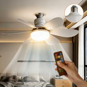 30W/40W LED 천장 선풍기 조명(전구 E27 소켓)은 광범위한 원격 조광 기능을 갖추고 있으며, 거실, 홈 오피스 및 일반 공간에 적합합니다.