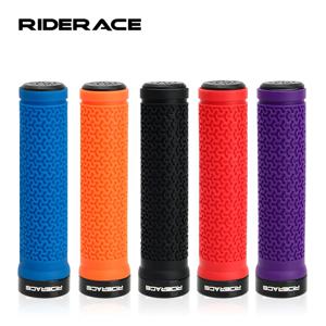 자전거 핸들 바 그립 MTB 산악 자전거 소프트 단면 잠금 핸들바 커버 플러그 고무 미끄럼 방지 사이클링 액세서리