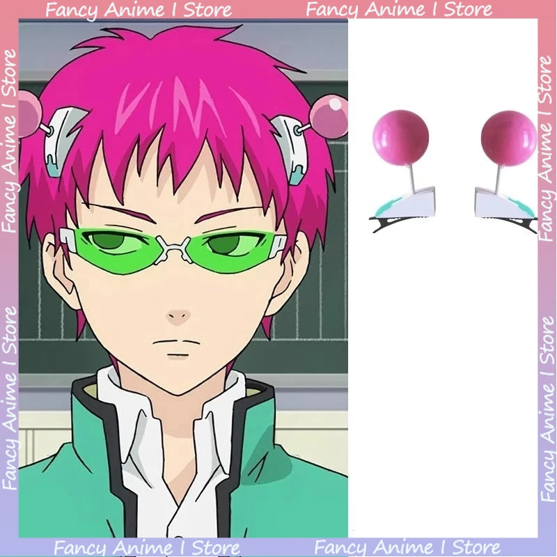 Saiki Kusuo 헤드웨어 헤어핀 헤어클립 코스프레 애니메이션 PSI의 비참한 삶 Saiki K. Kusuo 코스프레 소품 액세서리