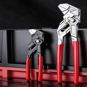 빠른 조정이 가능한 워터 펌프 플라이어, 조절식 파이프 렌치, 가정용 DIY 수도꼭지 수동 클램핑을 위한 셀프 잠금 배관 공구