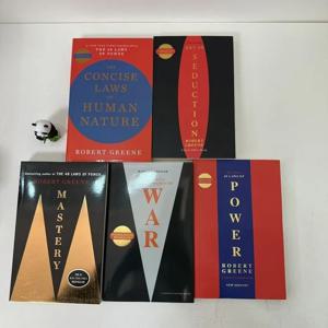 5권/세트 권력의 48가지 법칙 집중 에너지의 법칙 간결한 유혹 시리즈 5권 영어판 Libros Livros