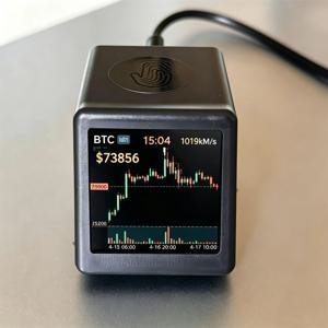 NMMiner 스마트 TV ESP32 BTC 솔로 로터리 저전력 소비 해시레이트 1060KH/s 컴퓨터 애호가 선물용 홈 데스크탑 시계