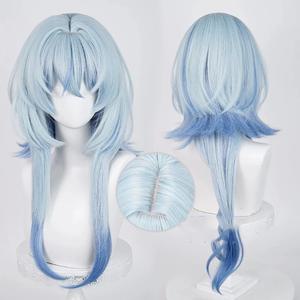 HAIRJOY ​​합성 머리카락 Wuthering Waves The Shorekeeper 코스프레 가발 의상 헤어 스타일리스트 블루 옹 브르 코스프레 가발