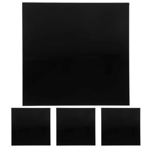 4Pcs 검은 아크릴 시트 8x8 인치 2Mm 두꺼운 절단 아크릴 보드 DIY 공예 표지판 결혼식 초대장 창 패널