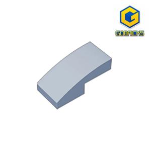Gobricks GDS-656 슬로프, 곡선 2x1 레고 11477 어린이 DIY 교육용 빌딩 블록 기술과 호환 가능