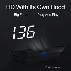 M2 헤드 업 디스플레이 자동차 범용 속도계 KMH/MPH HUD USB 케이블 플러그 앤 플레이 GPS 및 Beidou 듀얼 위성 시스템