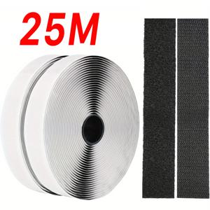 1-25M 벨크로 자체 접착 후크 및 루프 패스너 테이프 하우스 Diy 매직 탭 자동 양면 롤 강력한 접착제 홈 스트랩 스트립