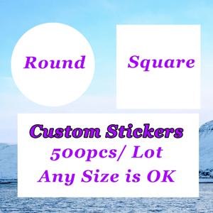 1000pcs-500pcs 사용자 정의 스티커 로고 레이블을 사용자 정의 회사 로고 결혼 선물 포장에 대 한 방수 개인 디자인 스티커