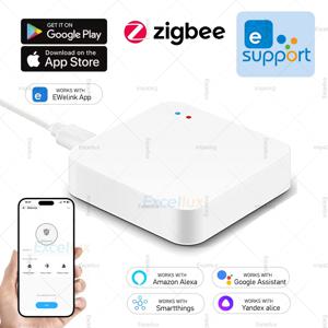 EWelink Zigbee 3.0 게이트웨이 허브 무선 브리지 스마트 홈 자동화 EWelink APP 제어 Alexa Google 홈 Alice 음성 제어