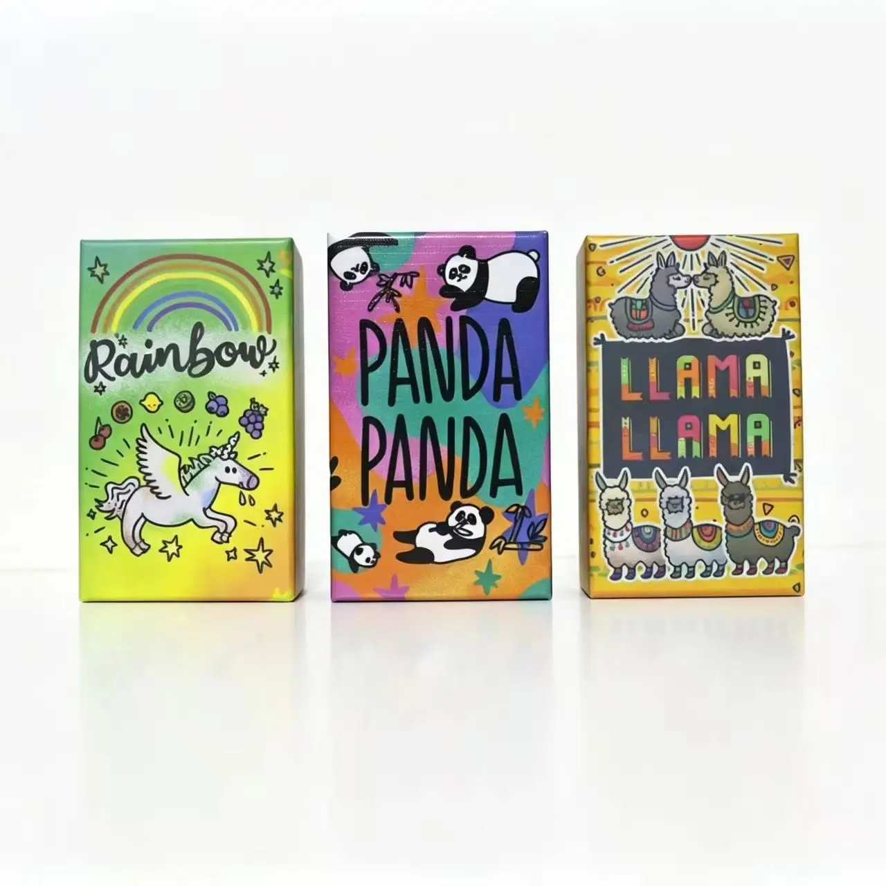 새로운 인기 게임 - PANDA PANDA |   무지개 |   라마 라마 |   작은 상자 보드 게임, 전략 게임 부모-자녀 파티 퍼즐 카드 게임