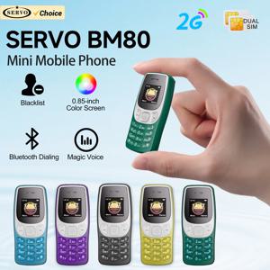 SERVO 미니 휴대폰 2G 네트워크 블루투스 다이얼러 블랙리스트 통화 녹음 듀얼 SIM 대기 0.85인치 화면 초소형 휴대폰