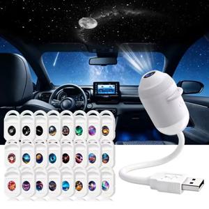3-in-1 USB 별빛 하늘 프로젝터 램프, 선명한 이미지, 조절 가능한 밝기, 터치 컨트롤, 야간 조명 및 별 프로젝터 2026